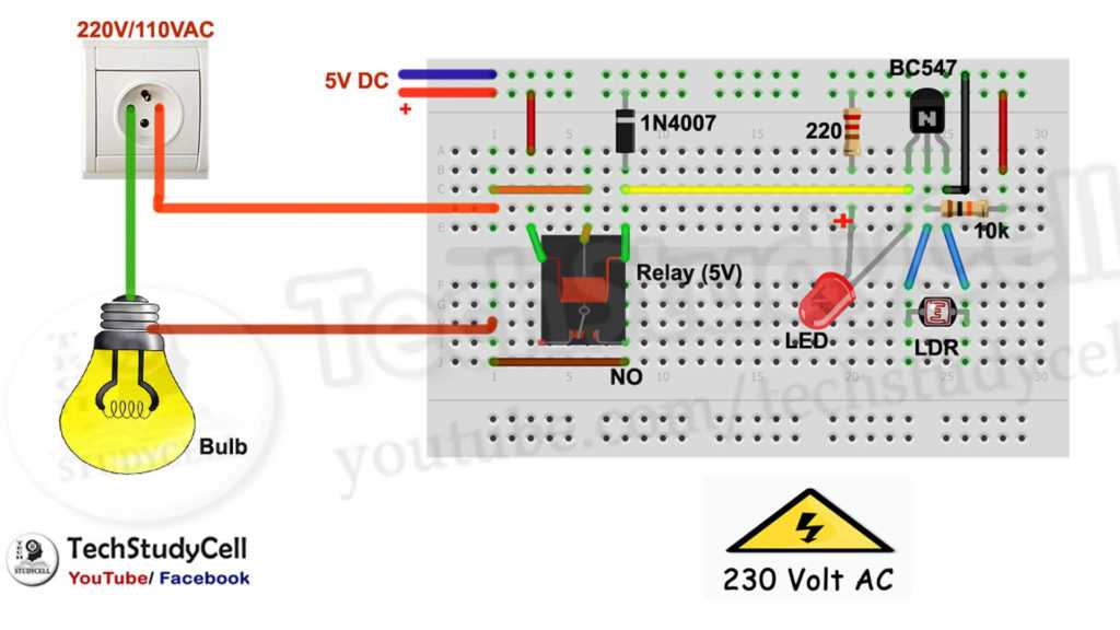 circuit diagram of automatic street light