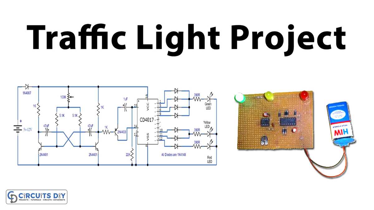 circuit diagram traffic light