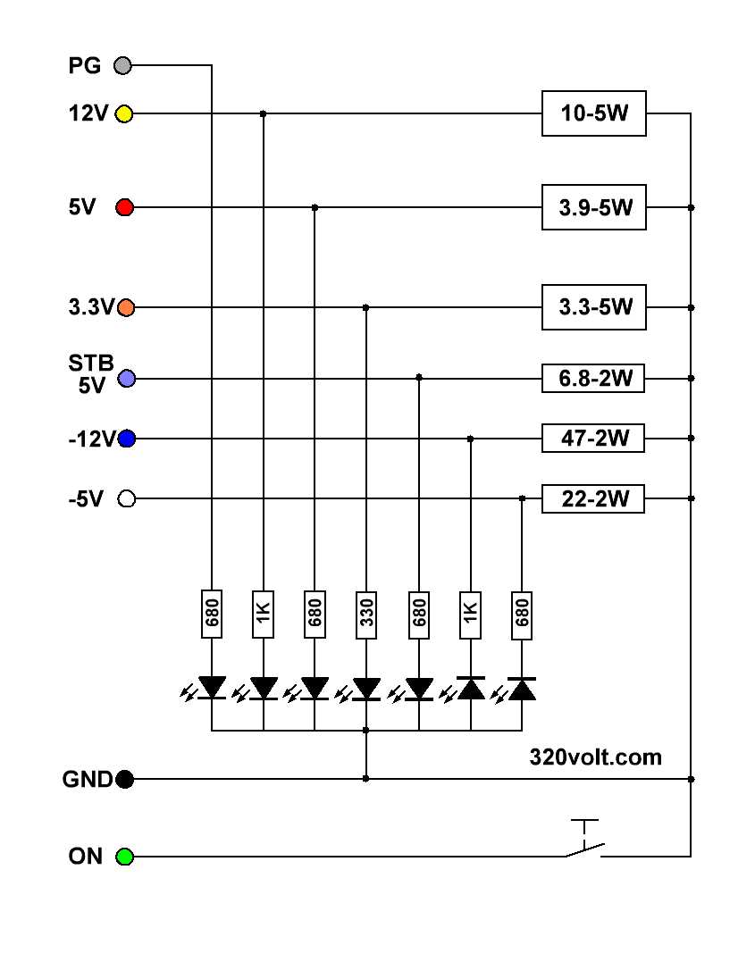 computer power supply circuit diagram