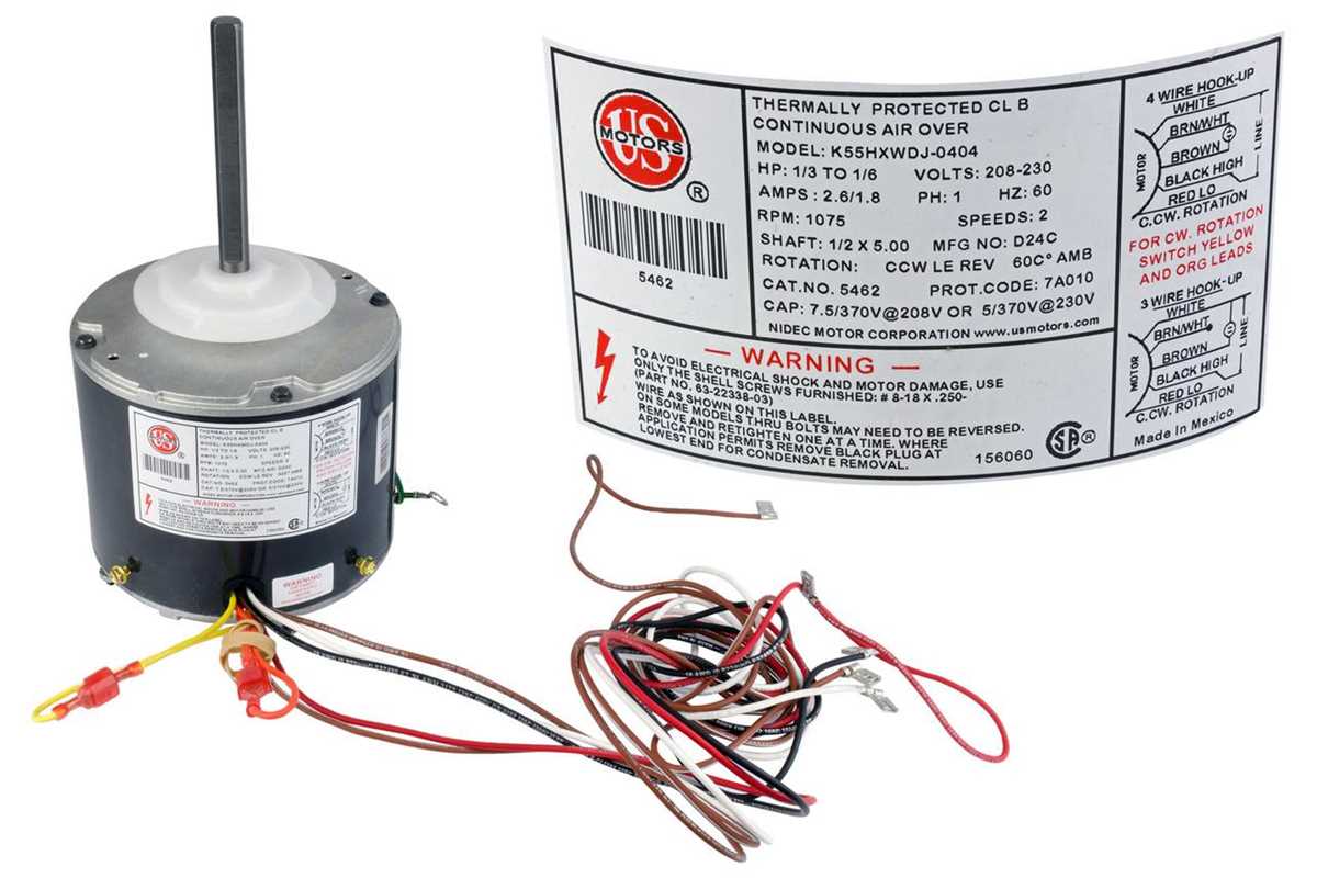 condenser fan motor wiring diagram