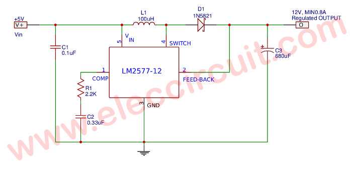 dc to dc step down converter circuit diagram