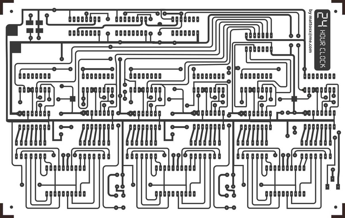 digital watch circuit diagram