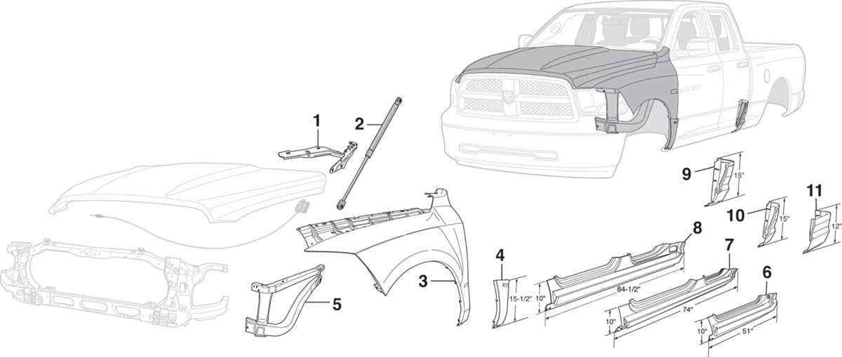 dodge truck parts diagram