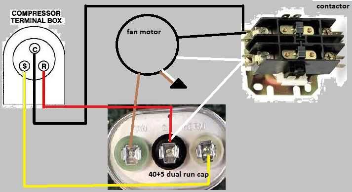 dual run capacitor wiring diagram dual run capacitor wiring diagram