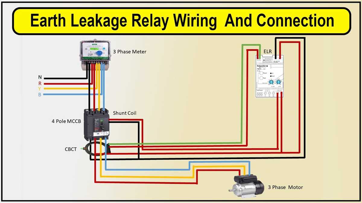 earth leakage circuit breaker connection diagram
