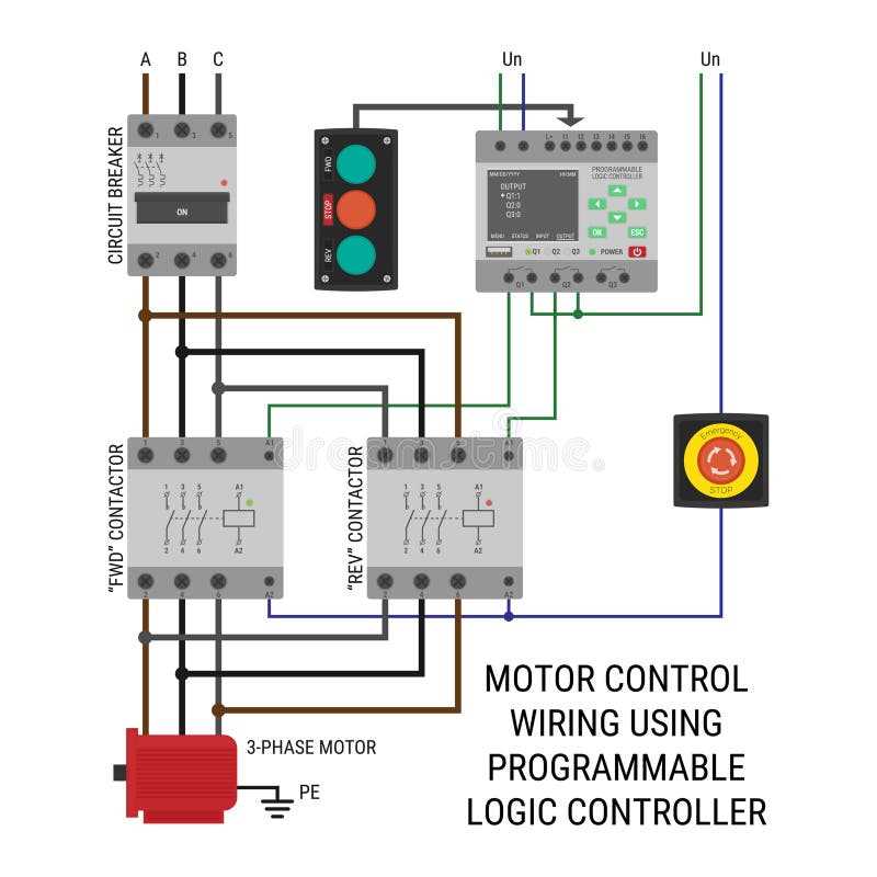 electric motor control wiring diagram