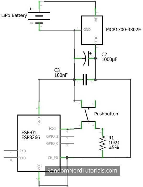 esp8266 circuit diagram
