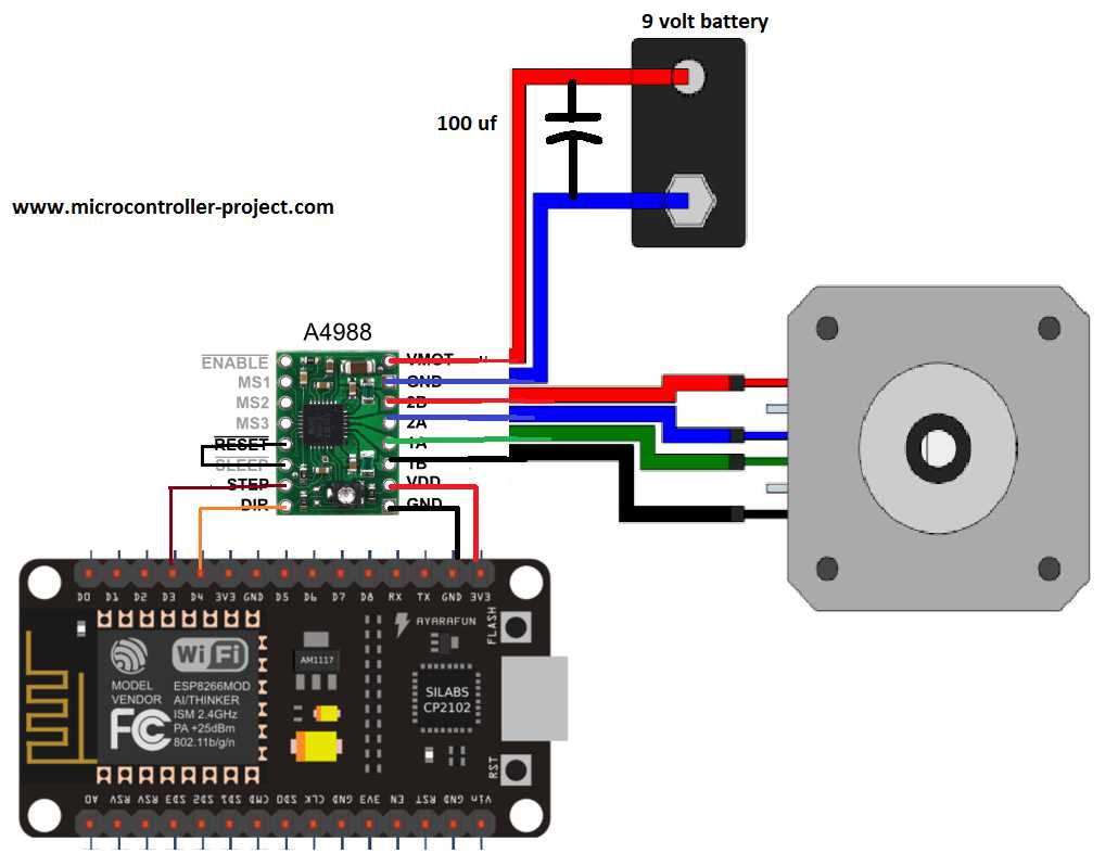 esp8266 circuit diagram