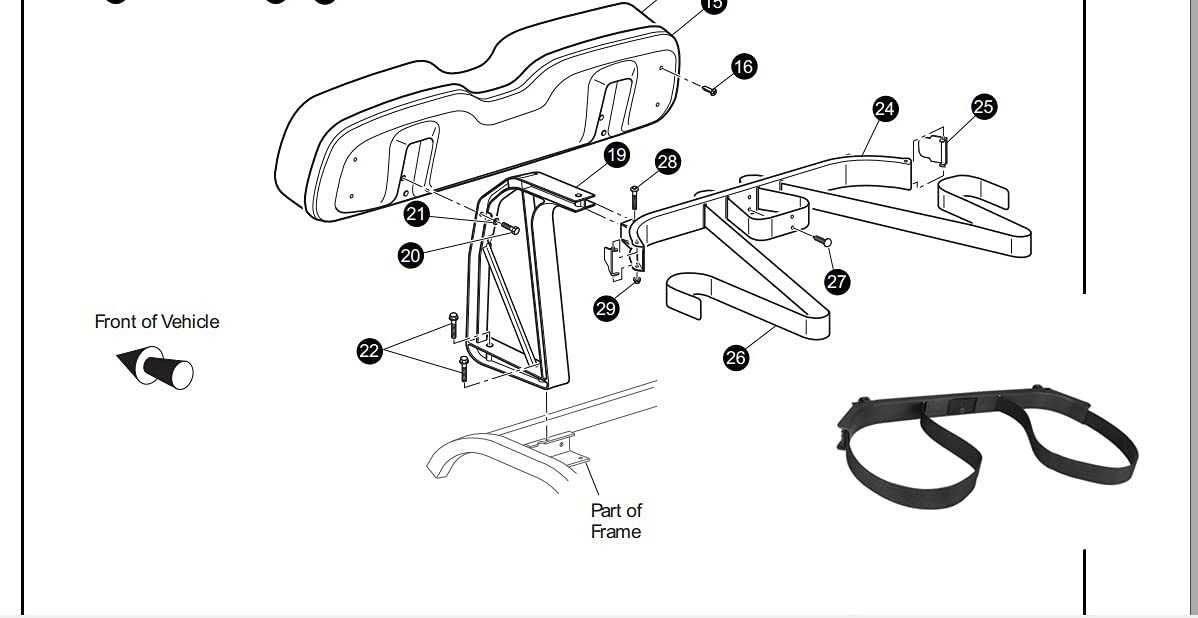 ezgo rear flip seat replacement parts diagram