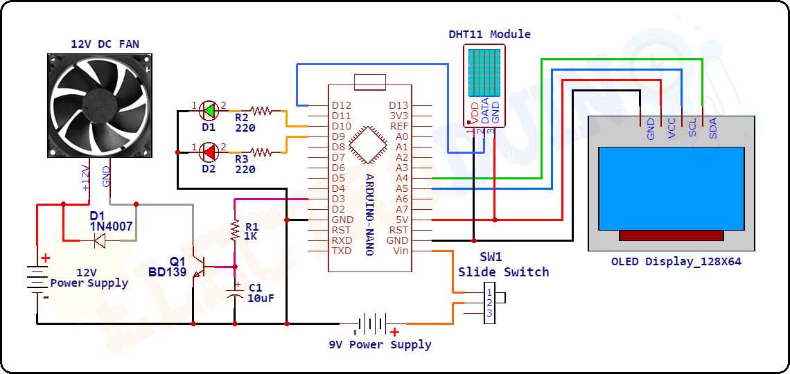fan speed controller circuit diagram