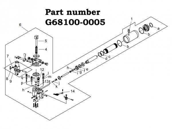 floor jack parts diagram