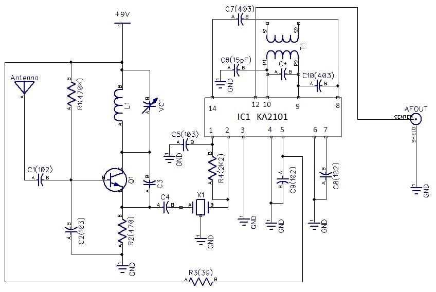 fm radio receiver circuit diagram and explanation