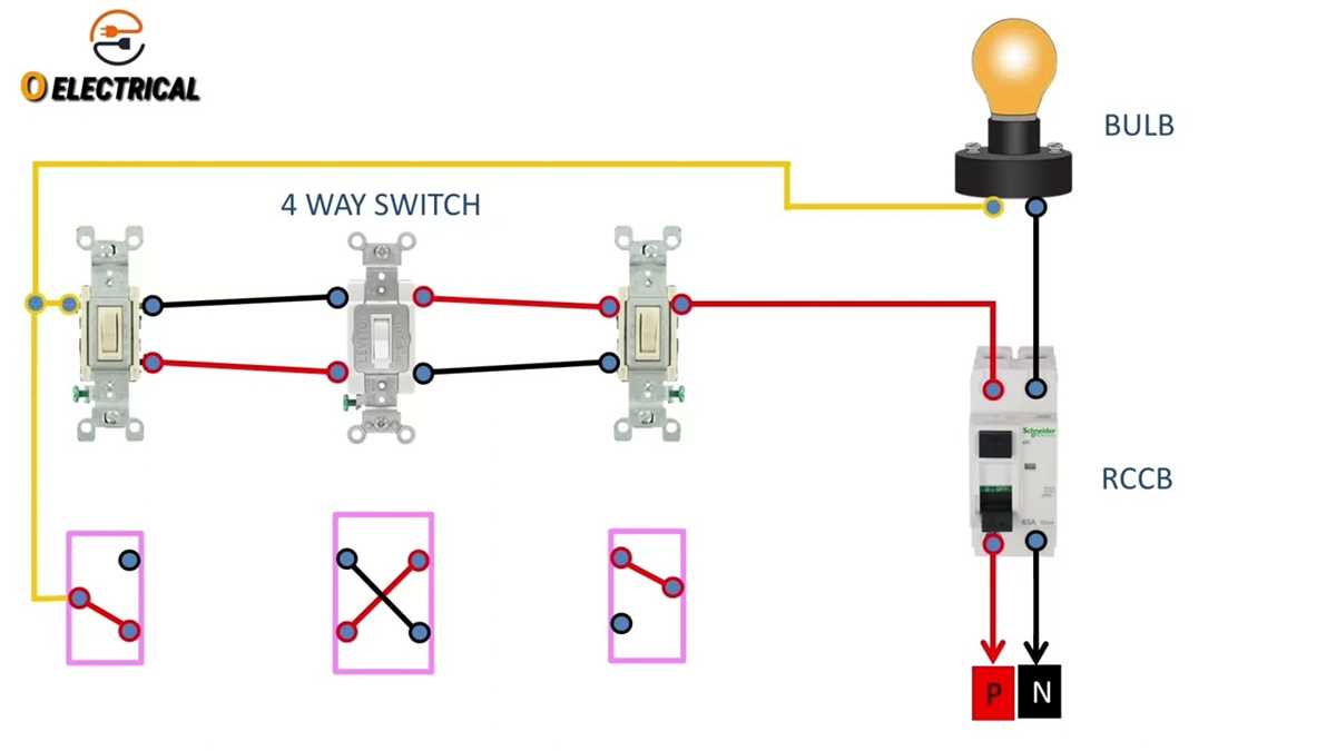 four way light switch wiring diagram