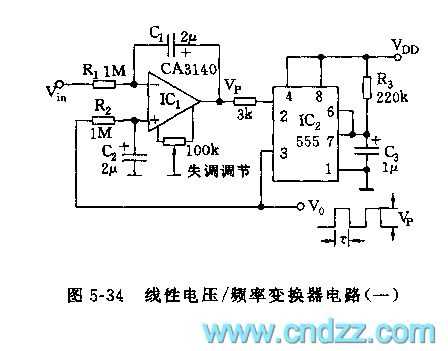 frequency to voltage converter circuit diagram