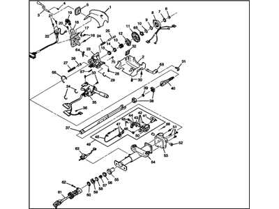 gm steering column parts diagram