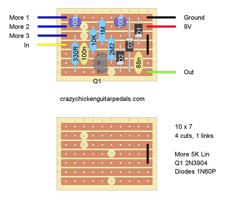 guitar pedal circuit diagram guitar pedal circuit diagram