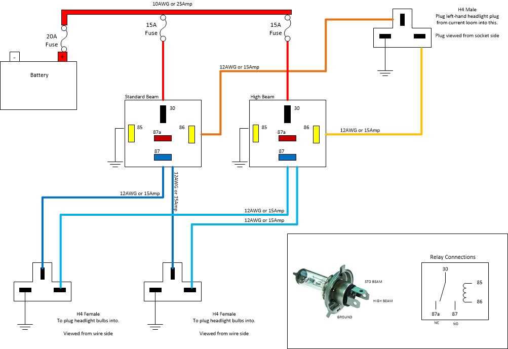 headlamp circuit diagram headlamp circuit diagram