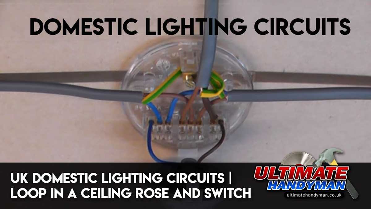 house lighting circuit diagram uk