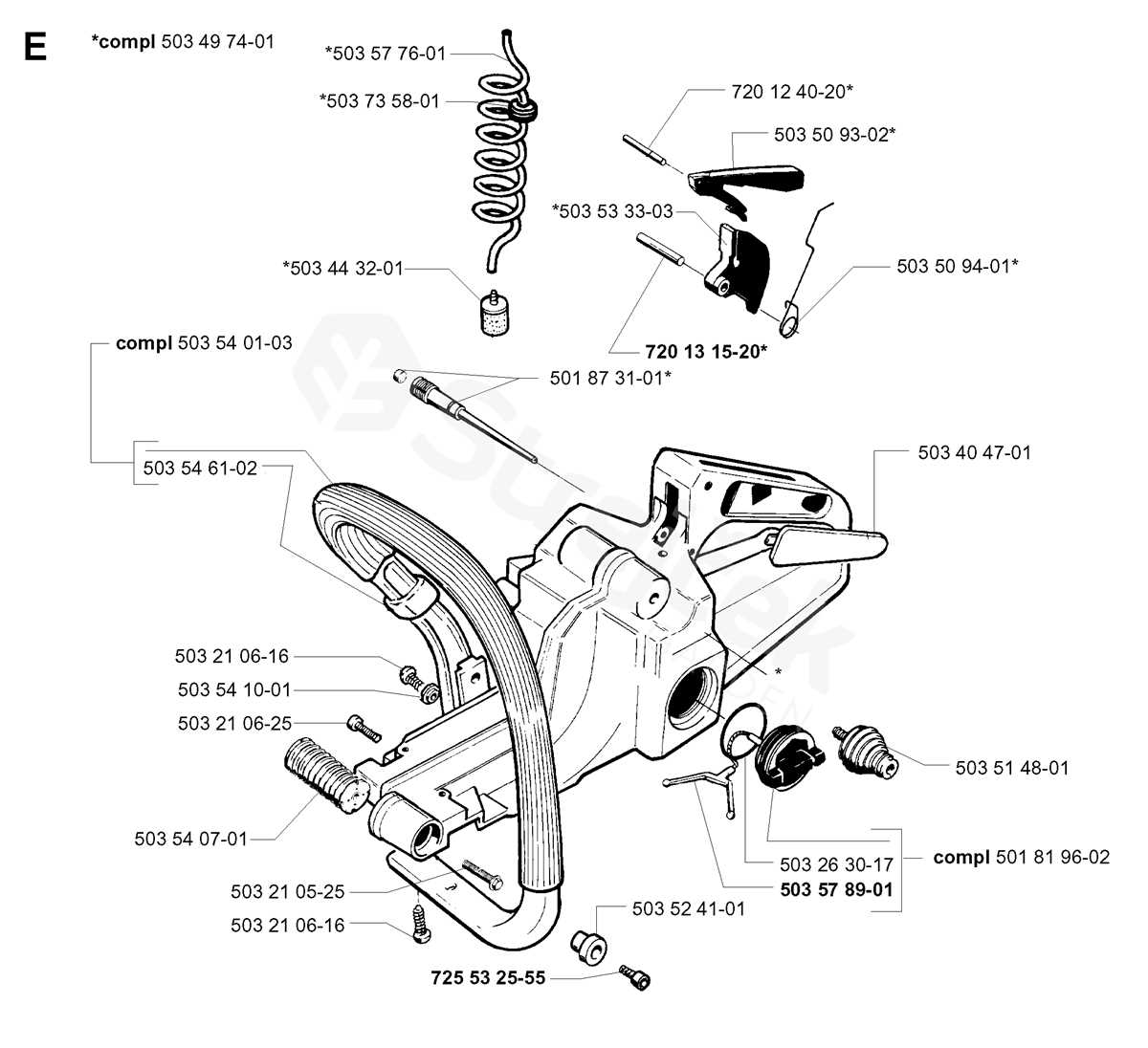 husqvarna 372 xp parts diagram