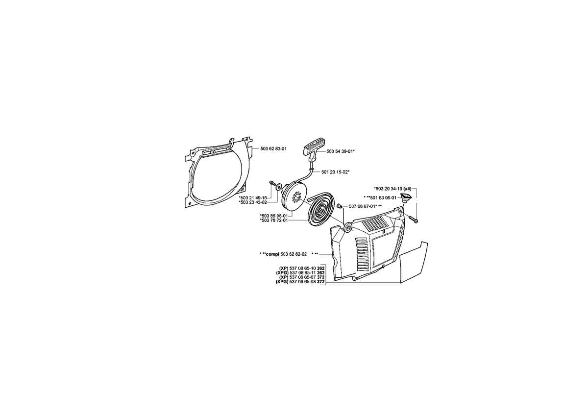 husqvarna 372 xp parts diagram
