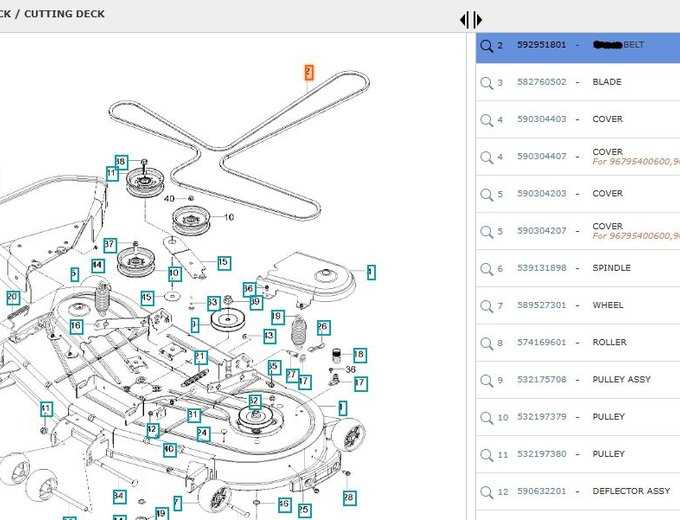 husqvarna z254 parts diagram
