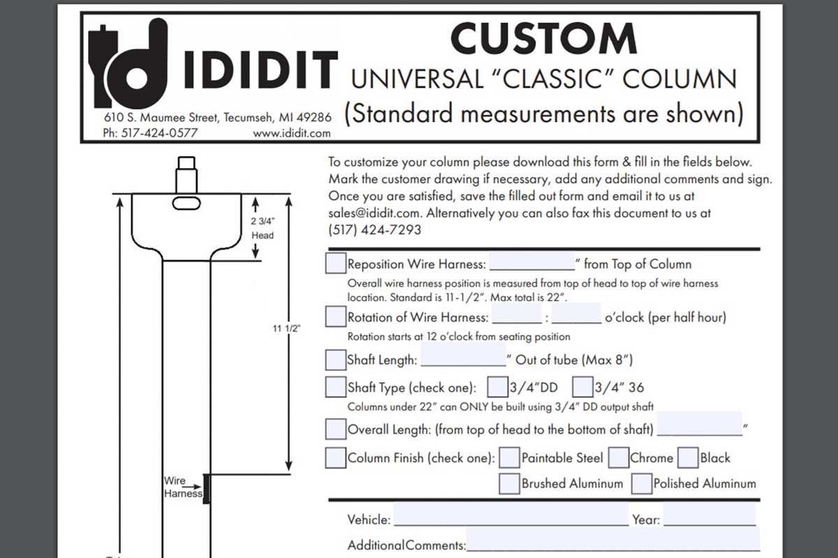 ididit steering column wiring diagram