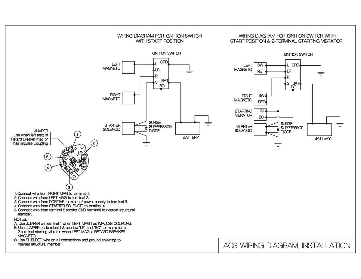 ignition key switch wiring diagram