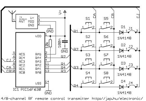 ir remote control circuit diagram