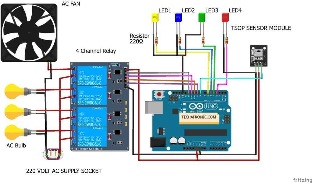 ir remote control circuit diagram
