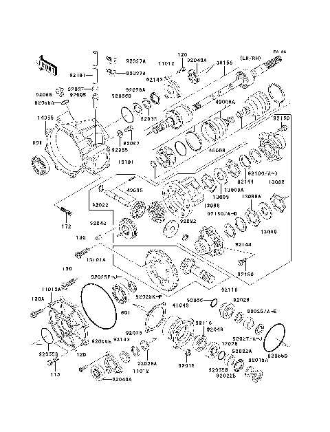 kawasaki mule 3010 parts diagram