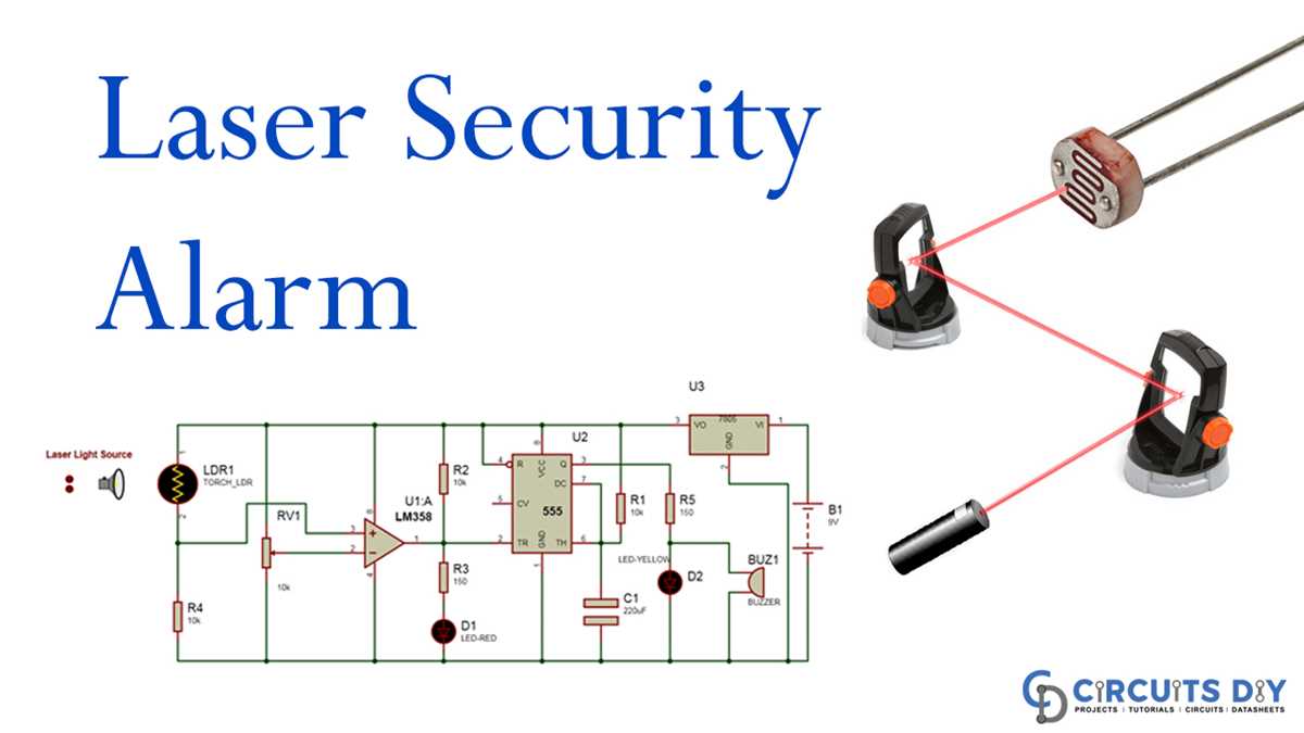 laser alarm circuit diagram