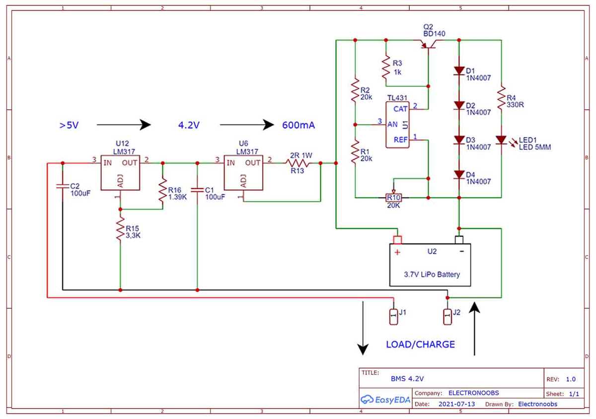 lipo battery charger circuit diagram