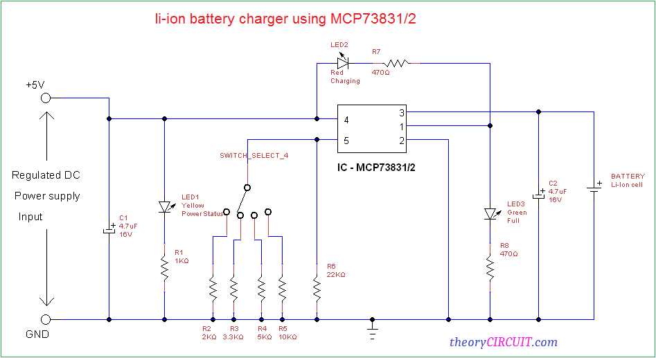 lipo battery charger circuit diagram