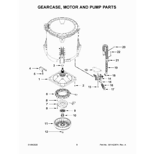 midea washer parts diagram