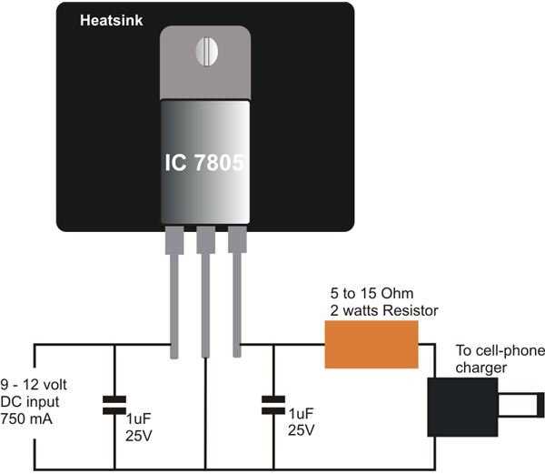 mobile battery charger circuit diagram