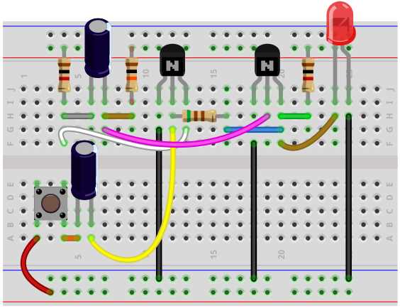 monostable multivibrator circuit diagram