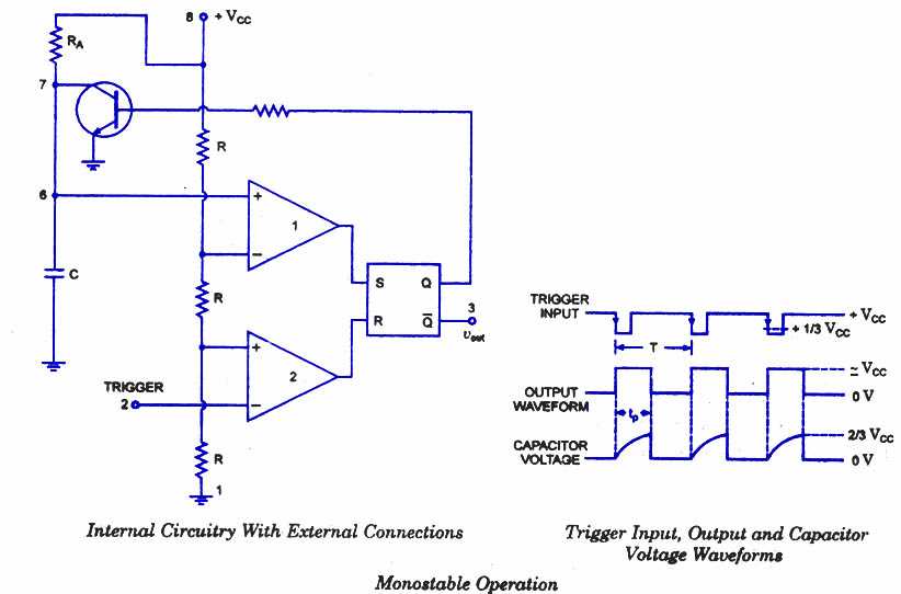 monostable multivibrator circuit diagram