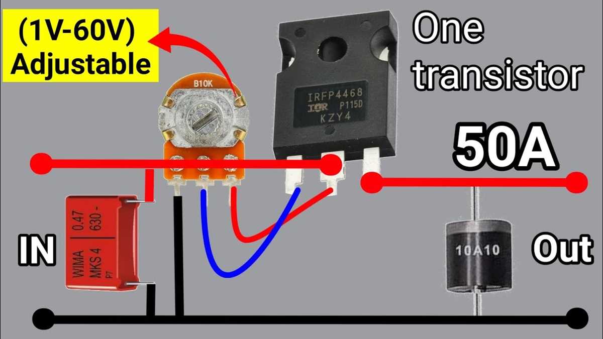 mosfet voltage regulator circuit diagram