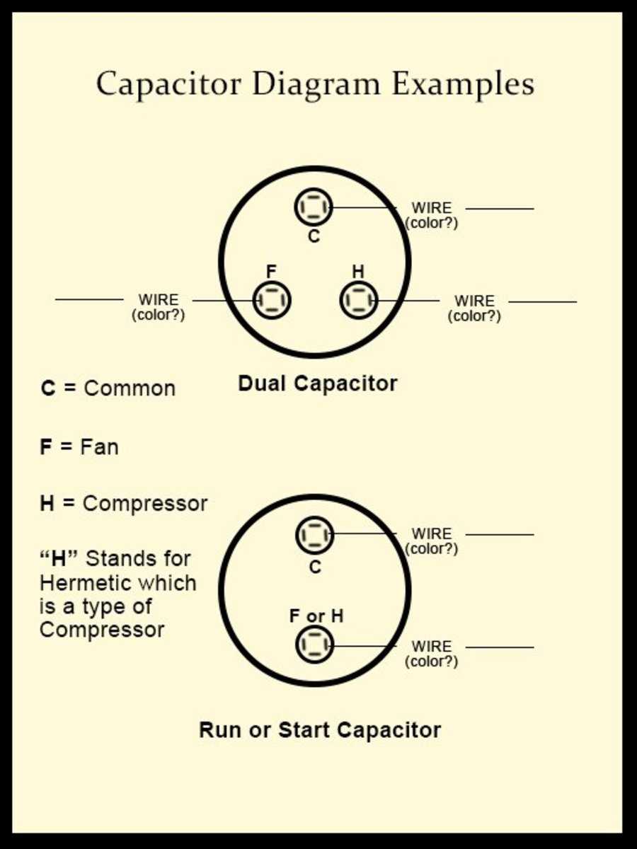 motor capacitor wiring diagram