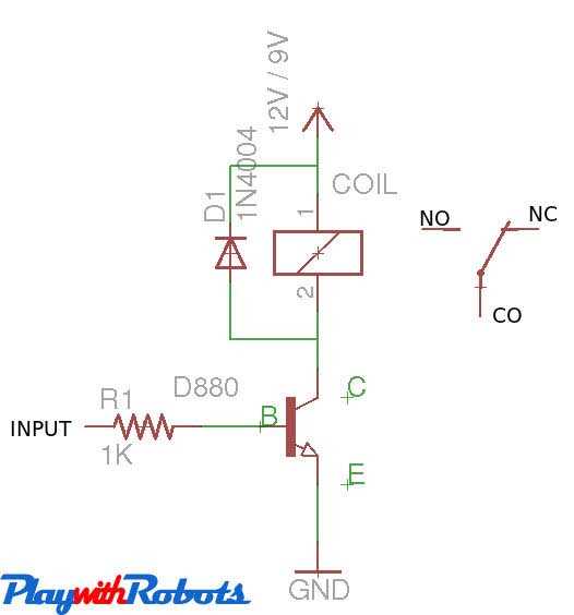 motor control using relay circuit diagram