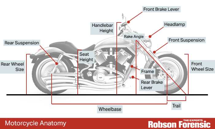 motorcycle parts diagram labeled