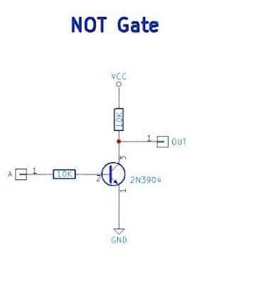 not gate circuit diagram