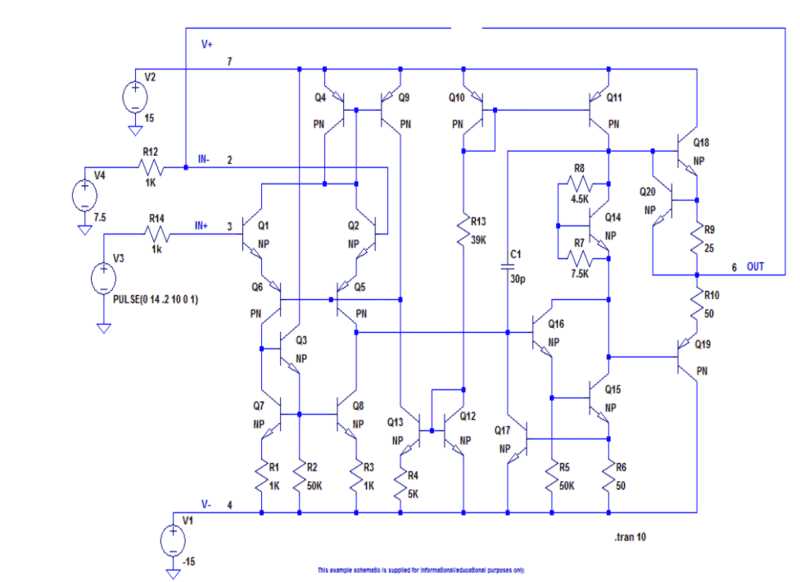 op amp internal circuit diagram
