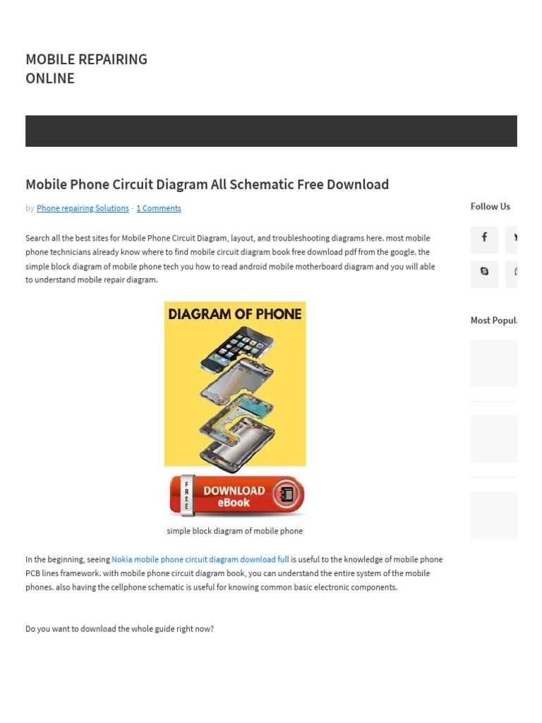 phone circuit diagram phone circuit diagram