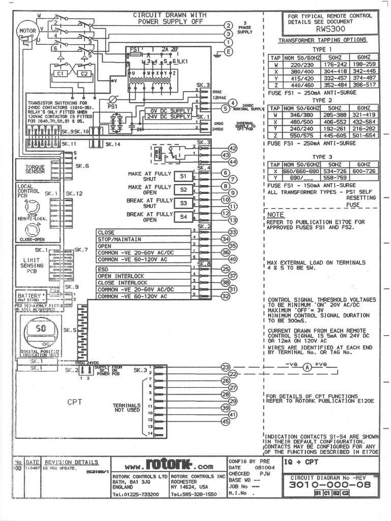 rotork wiring diagram