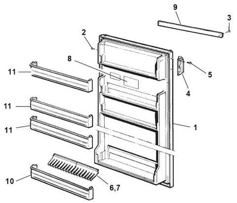 samsung refrigerator door parts diagram