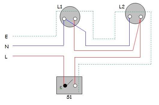 single way switch wiring diagram