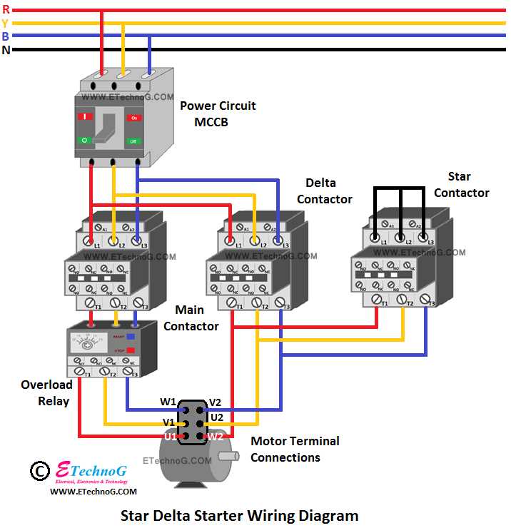 star delta circuit diagram