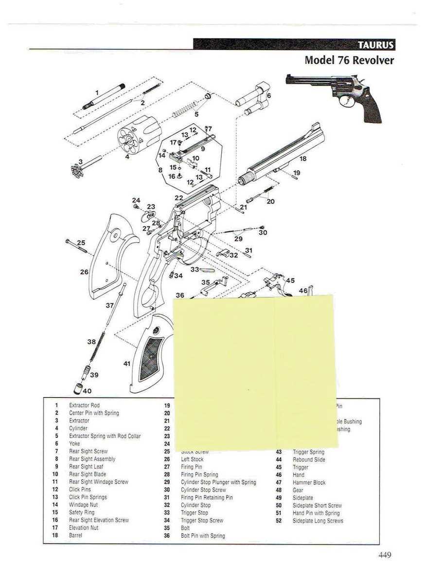 taurus revolver parts diagram taurus revolver parts diagram