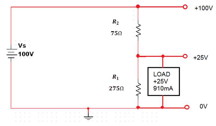 voltage splitter circuit diagram